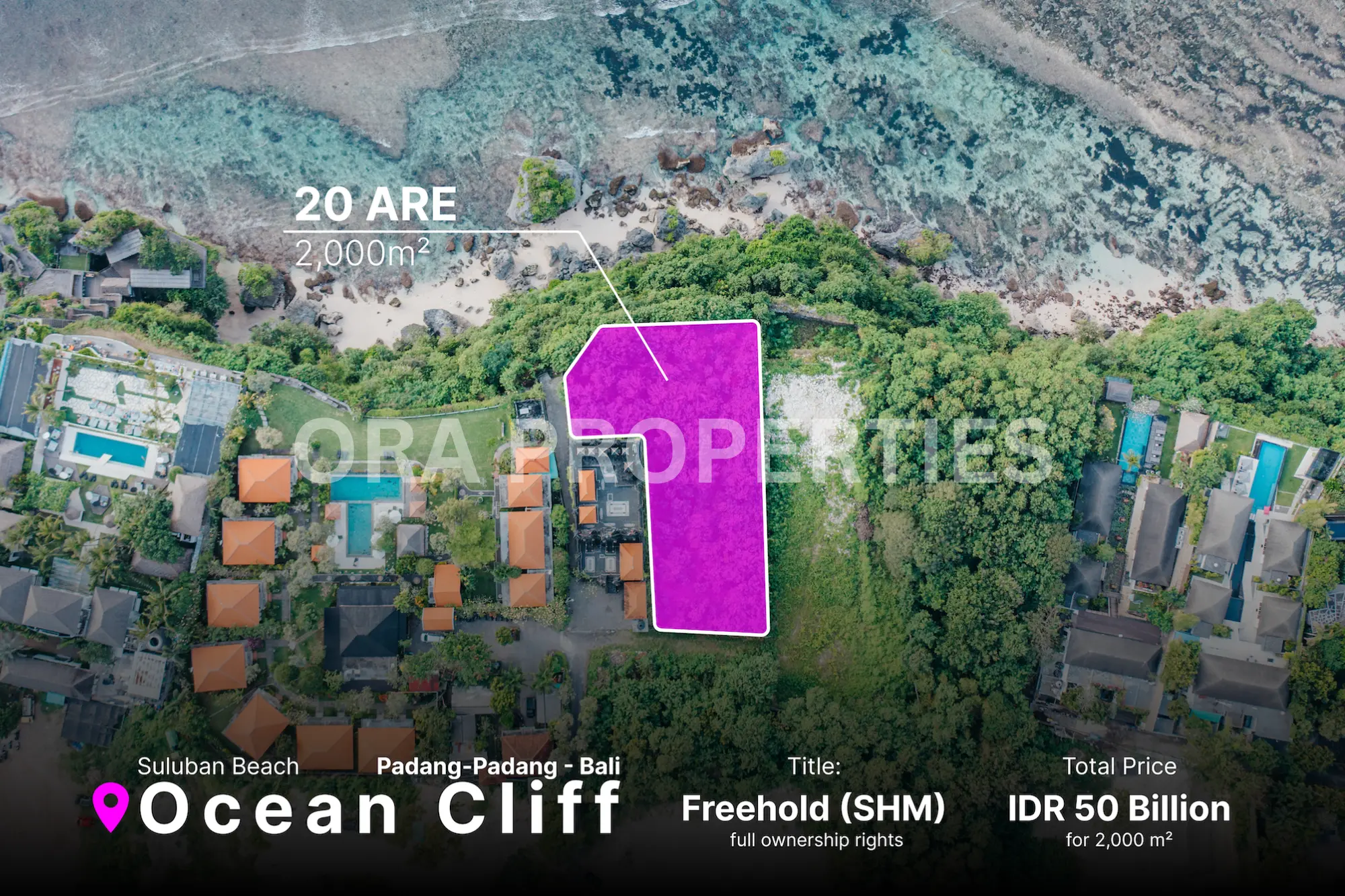 Ocean Cliff Top Land