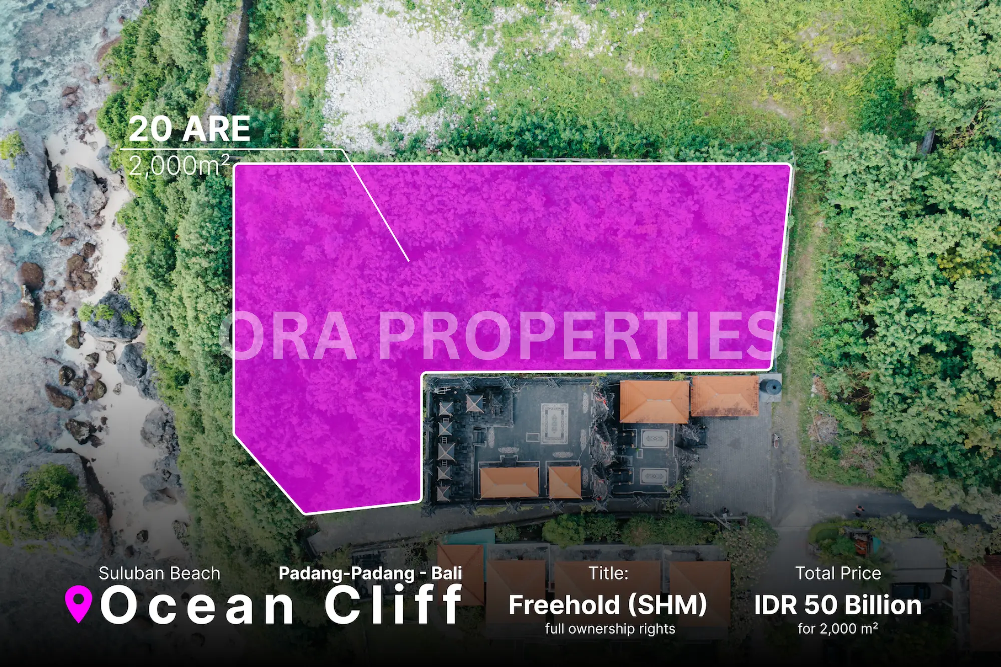 Ocean Cliff Top Land