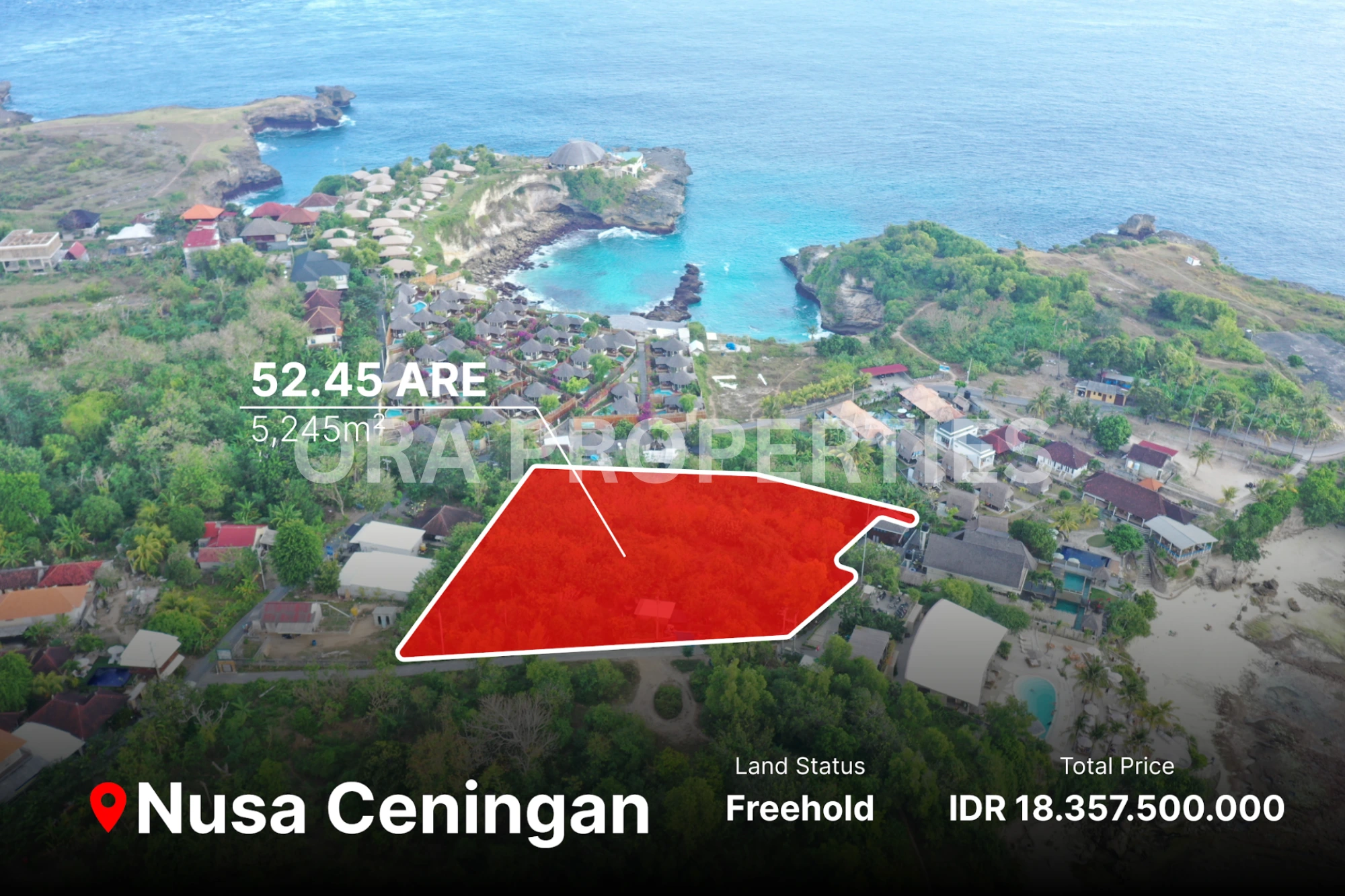 Nusa Ceningan Land Commercial zoning