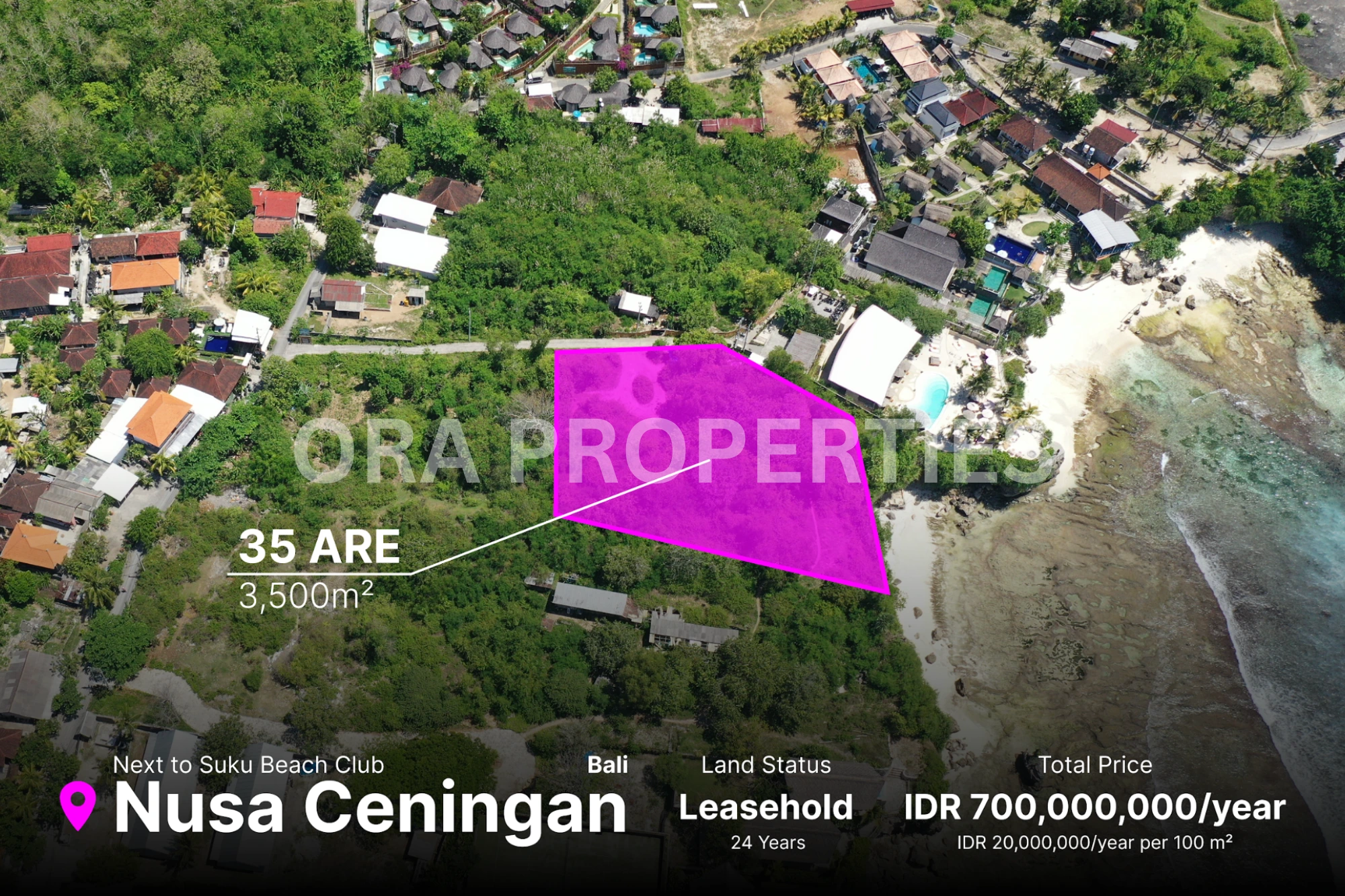 Nusa Ceningan Land – Next to Suku Beach Club