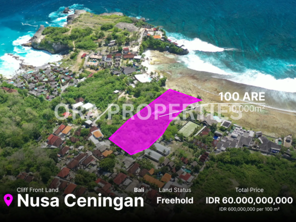 Nusa Ceningan Cliff Front Land