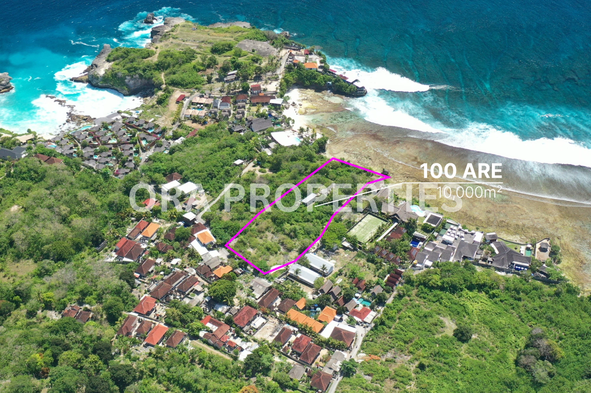 Nusa Ceningan Cliff Front Land
